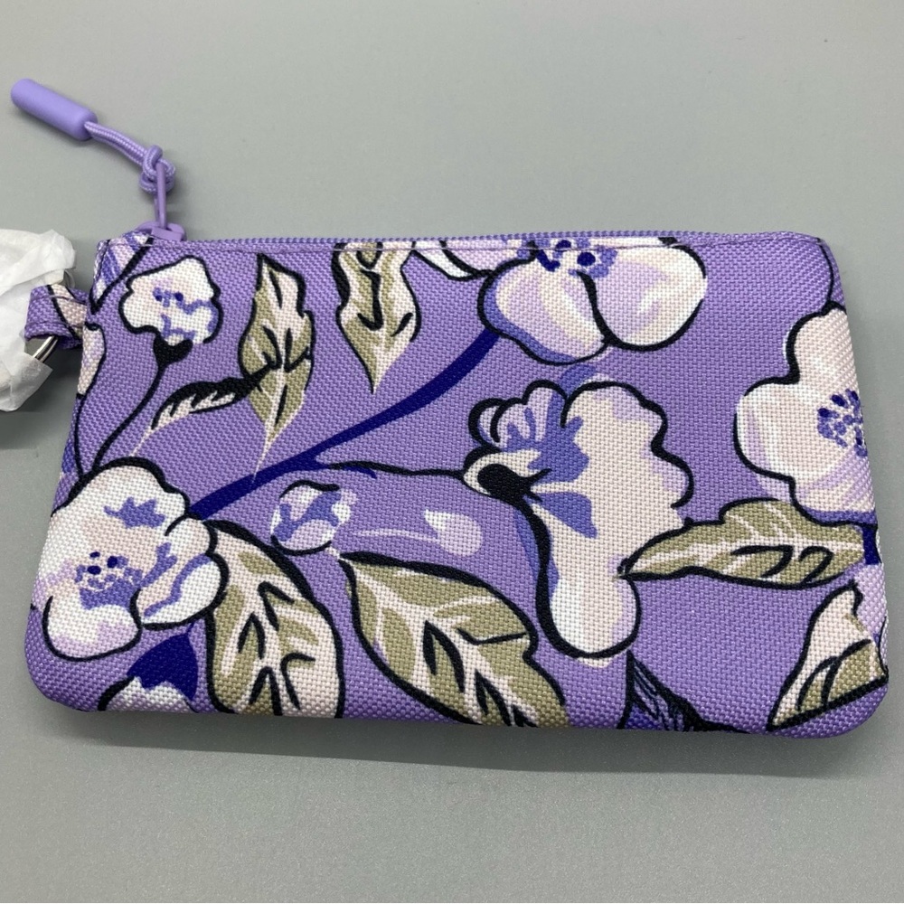 SOLD - Vera Bradley NWT Lighten Up Zip ID case - Pattern: Wild arises Lavender - Picture 3 of 6